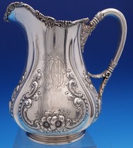 International Sterling Silver Water Pitcher Floral Rococo #438 4 PINTS (#7817) - £890.28 GBP