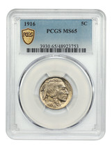 1916 5C PCGS MS65 - £339.60 GBP