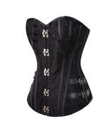 Overbust Corset Bustier With Chains and Buckles - £30.52 GBP+