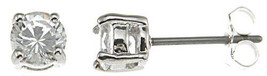 Womens .75 ct Cubic Zirconia Designer Celebrity Earrings 925 Sterling Silver - £8.48 GBP