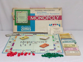 ORIGINAL Vintage 1978 Parker Brothers Monopoly Board Game - £15.81 GBP
