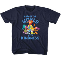 Fraggle Rock Change the World with Kindness Kids T Shirt Peace Cartoon H... - £20.84 GBP