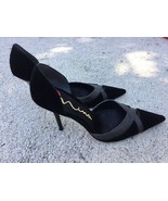 Nina black dressy shoes high heels pumps size 6,5 excellent condition - £7.78 GBP