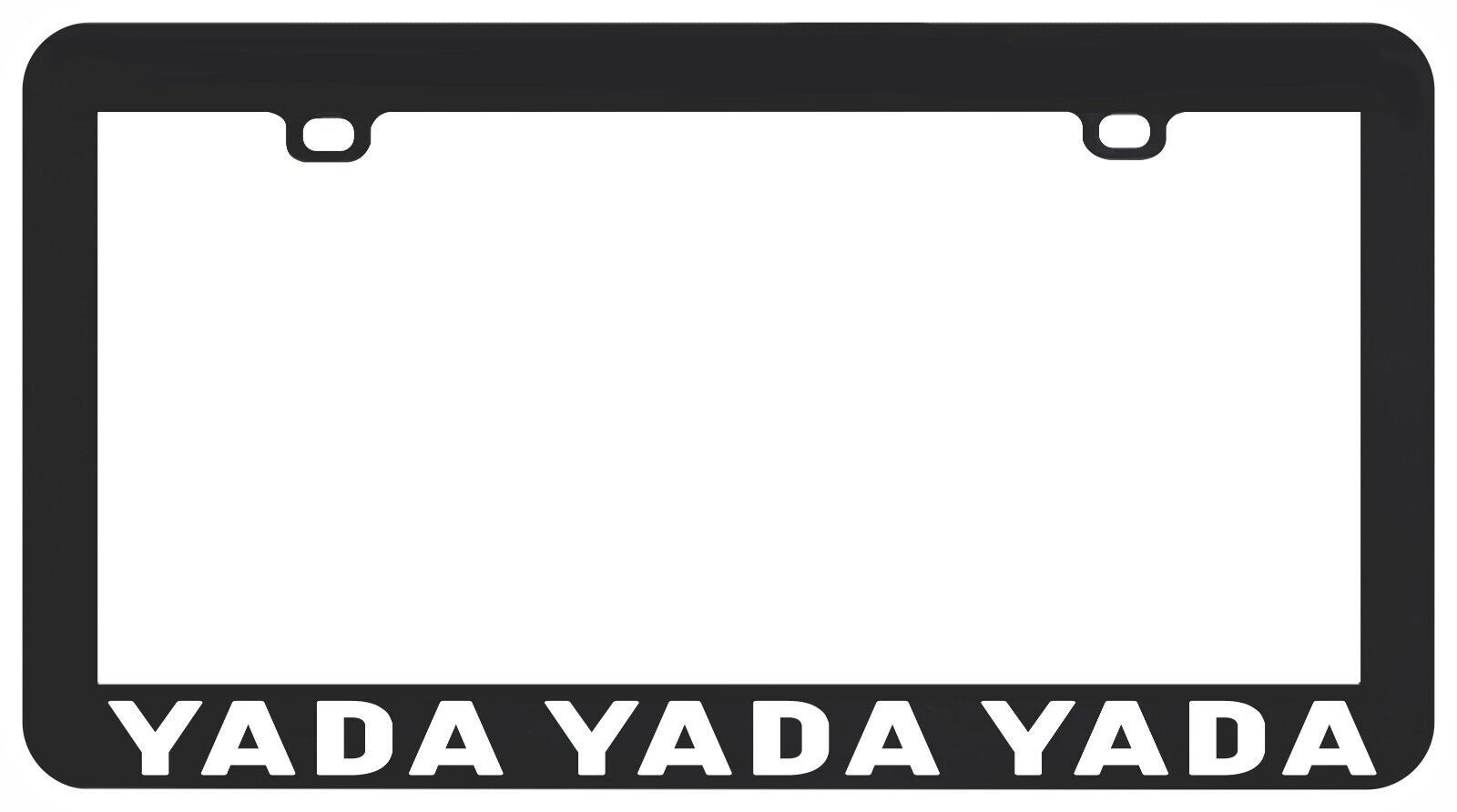 Yada Yada Yada Retro TV Shirt 90s Sitcom Nerd license plate frame - $6.92