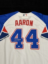 Hank Aaron Signed Atlanta Braves Baseball Jersey COA - $499.00