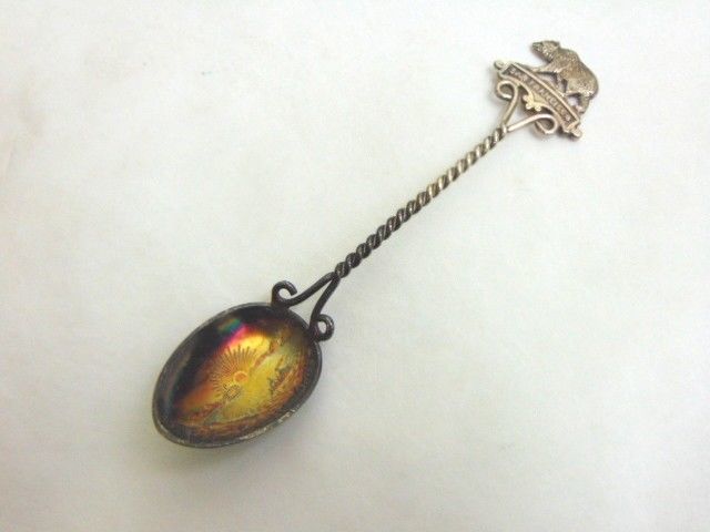 Vintage Collectible Sterling Silver San Francisco Spoon w/ Bear - $24.75
