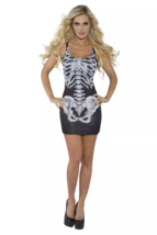 UNDERWRAPS BONES TANK TOP MINI DRESS ADULT HALLOWEEN COSTUME WOMEN&#39;S SIZE S - $343.99 MXN