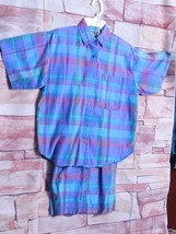 WOMEN&#39;S 2 PIECE BLOUSE &amp; SHORTS SET BY TANGIBLES / SIZE L - $10.88