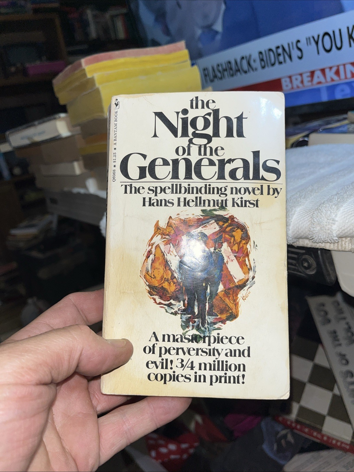 The Night of the Generals Military Fiction Paperback Book by Hans Kirst ... - $8.00