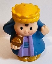 Little People Christmas Nativity Wiseman Gold Crown Blue Robe Replacemen... - $187.97 MXN