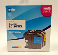 Meijer Remanufactured Ink Cartridge for Brother LC-203XL - CYAN, MAGENTA... - $14.00