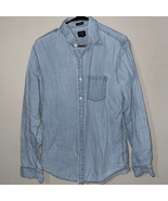 J. Crew Men&#39;s Casual Light Blue Shirt - $253.60 MXN