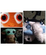 Baby Yoda and Nemo stuff figure with Christmas puppy slippers  - $39.96