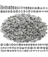50  Assorted Spacer Beads Mixed Lot Metal Antiqued Silver Jewelry Findings  - $10.57 CAD