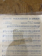 Petite Tourments D’amour Sheet Music - £133.38 GBP