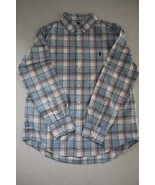 RALPH LAUREN Boy&#39;s Long Sleeve Cotton Button Down Dress Shirt Size L (14... - $12.86