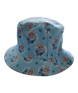 Disney Frozen Kids Blue Elsa Printed Bucket Sun Hat Size 53cm - $17.04 CAD