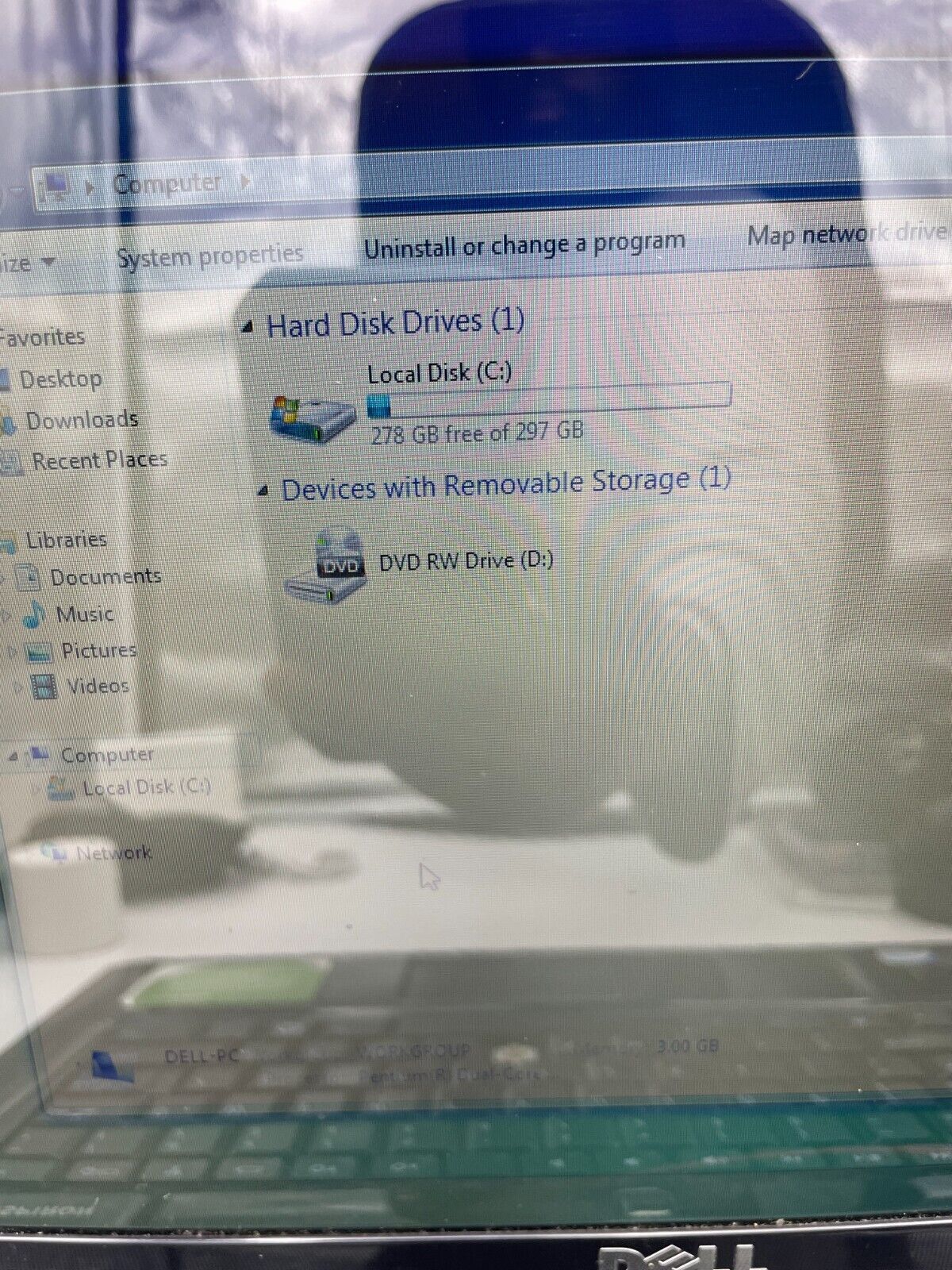 Dell Inpiron 1545 Laptop 15" Backlight Windows 7 Pro 2.20GHz 3GB RAM 320GB HDD PC Laptops