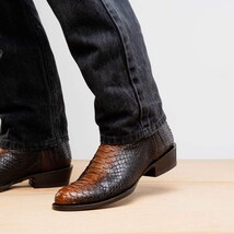 KANSAS Genuine Snake Skin Cowboy Boot from the Western Collection Lisboa image 10