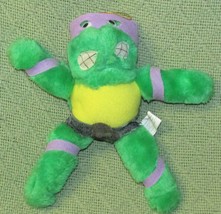 Vintage Tmnt 8&quot; Donatello Teenage Mutant Ninja Turtle Plush Stuffed Animal Hero - £8.61 GBP