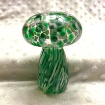 Italian Handblown Murano Glass Mushroom Paperweight by Alessandro Coppol... - $34.65