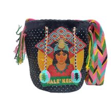 Handmade Wayuu with Beaded Decoration Tote Bag, Woven Mochila, Colombian... - $2,283.39 MXN