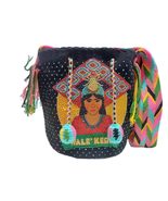 Handmade Wayuu with Beaded Decoration Tote Bag, Woven Mochila, Colombian... - $172.04 CAD