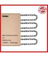 Replacement 12 Inch Chainsaw Chains - 4 Pack, Low Kickback, Fits Stihl &amp;... - $752.88 MXN