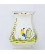 Vase Rooster Theme J Willfred by Charles Sadek Import Portugal Vintage D... - £28.75 GBP