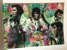 Elvis Presley Postcard Elvis 5 Images in one Memphis Tennessee - £2.77 GBP