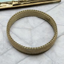 Godfrey Carter Vintage Sterling Silver Mesh Chain Bangle Bracelet 7&quot; Sig... - £87.81 GBP