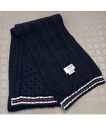 Thome Browne New York 100% Merino Wool Pocket Scarf Made In Ireland Navy... - $186.99