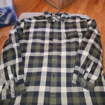 Carhartt Men’s 2XL Original Fit Heavyweight Plaid Flannel Button Shirt - $17.62