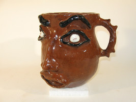 Antique Face Jug Folk Art Pottery - $26.77
