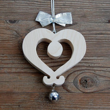 Tyrolean Wooden Heart with Crystal,Valentine&#39;s Day Gift for WomenMother&#39;s Day gi - £18.01 GBP+