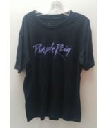 Womans Purple Rain Prince Black T Shirt Size Medium (Chb1) - £10.82 GBP