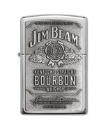 Zippo Lighter - Jim Beam Pewter Emblem High Polish Chrome ( C - 18) - 250JB.928 - £35.67 GBP