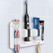 Toothbrush Razor Holder for Shower: Wall Mounted Tooth Brush Organizer  - £19.18 GBP