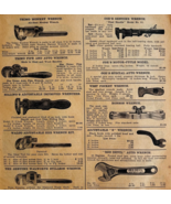 1917 Wrench Tools Advertisement Chas Miller Trimo Red Devil Walco Billin... - $29.99