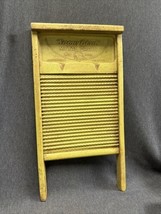 Antique Vintage Snow Bird Metal Drain Washboard Embossed Rare Aluminum Wood - £83.95 GBP