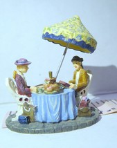Hawthorne Village Thomas Kinkade Nanette and Friend at Tea 2000 Figurine - £19.34 GBP