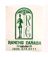 Laguna Seca Golf Club Carmel Vintage Matchbook Rancho Canada Unstruck E19D - $367.78 MXN