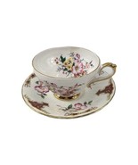 Vintage Suntherland Staffordshire Tea Cup and Saucer Floral Pattern England - $397.25 MXN
