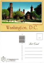 Washington D.C. Smithsonian Institutional Castle People Trees VTG Postcard - £7.34 GBP