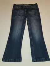 RUE 21 Women’s Mid Rise Boot Short 13/14 Denim Jeans Pants-Excellent - $26.30 CAD