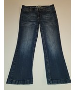 RUE 21 Women’s Mid Rise Boot Short 13/14 Denim Jeans Pants-Excellent - $26.30 CAD