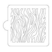 Zebra Print Pattern Stencil for Cookies or Cakes USA Made LS9001 - $91.95 MXN