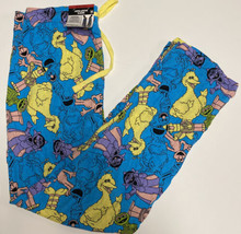 Men&#39;s Sesame Street Sleep Lounge Pajama Pants Medium Big Bird Oscar Elmo... - £12.81 GBP