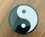 UV Blocking YING YANG 2.5&quot; Glass Medical Jar - $14.80