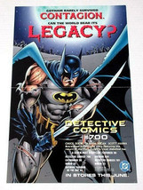 Vintage 1996 Batman 17x11 DC Detective Comics 700 promotional promo post... - $22.21